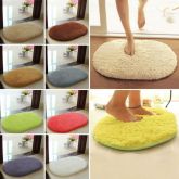 Anti-Skid Fluffy Shaggy Tapete de Área Início Quarto Banheiro Floor Mat Porta